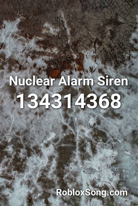 nuclear alarm siren Roblox ID - Roblox music codes
