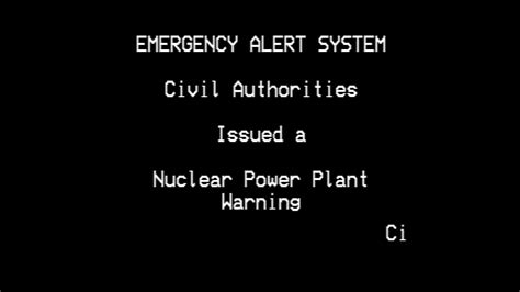 nuclear power plant warning eas