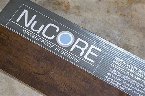 nucore flooring box weight