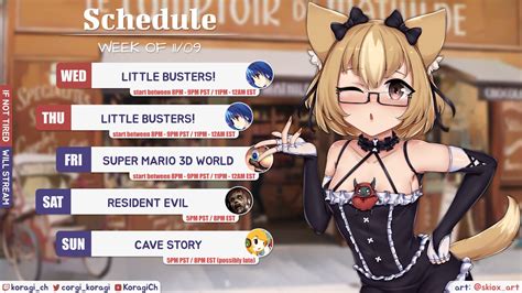 nude evil twitter schedule