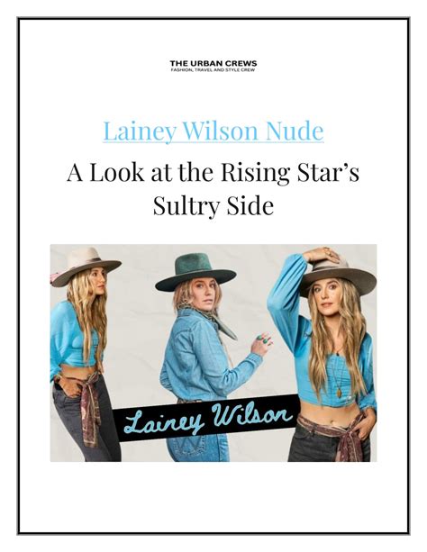 nude wilson lainey