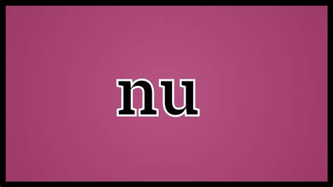 nue meaning in english