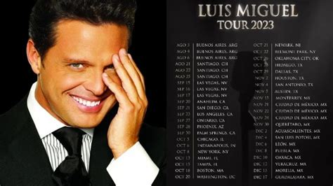 nuevas fechas luis miguel 2023