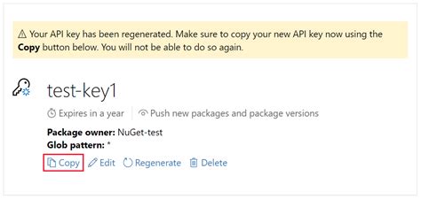 nuget remove api key