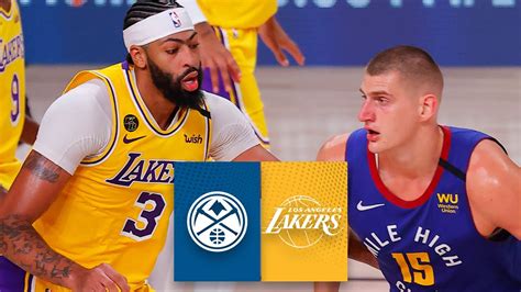 nuggets vs lakers 2020 playoffs