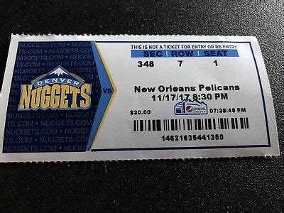nuggets vs pelicans tickets
