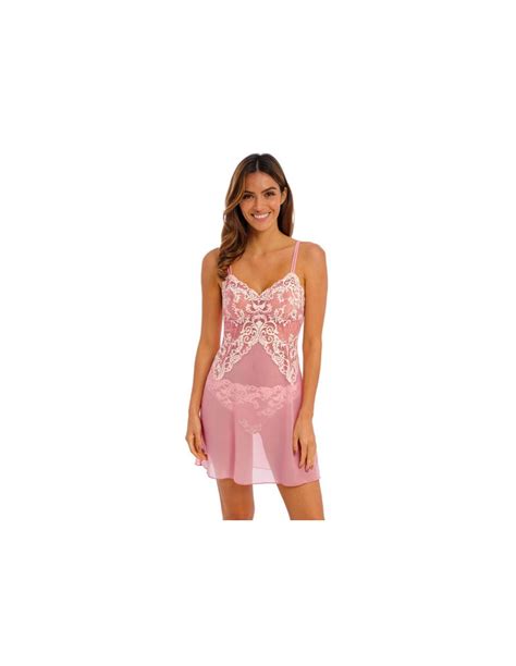 Nuisette+dos+nu+longue+transparente+et+string+assorti. Elegant Lingerie