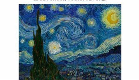 animation Van Gogh nuit étoilée sur le rhone et nuit