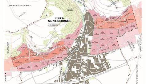Nuits St Georges Wine Map