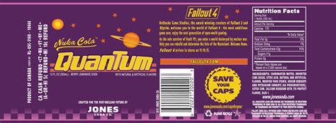 nukacola quantum printable label Fallout nuka cola label