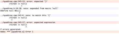 Null Is Not Defined C++