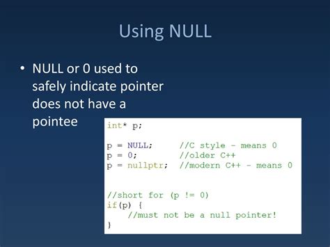 Null Not Defined C++