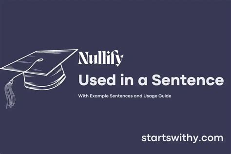 nullify in a sentence examples