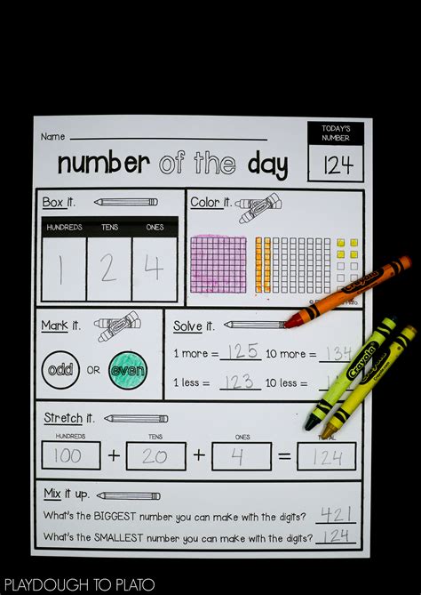Get this Free Printable Days of the Week and Ordinal Numbers to help