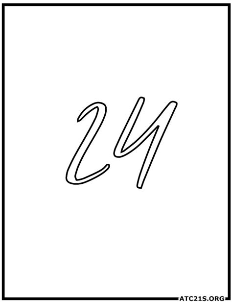Number 24 Printable