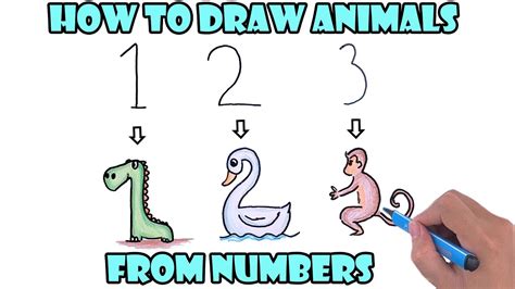 number animals drawing