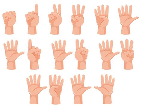 number hand gesture