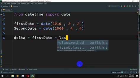 number of days between two dates python