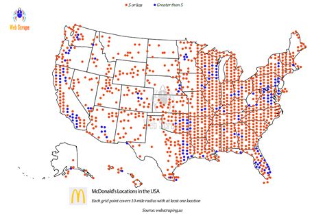 number of mcdonald's in california