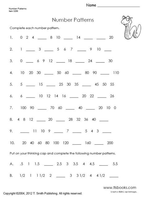 number patterns in mathematics grade 4