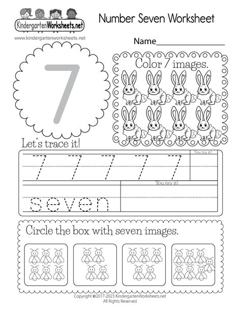 7 Fun Worksheets