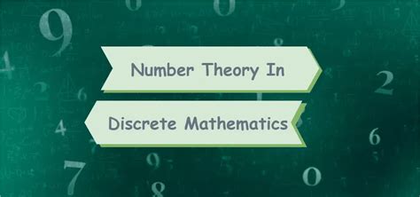 number theory in discrete mathematics