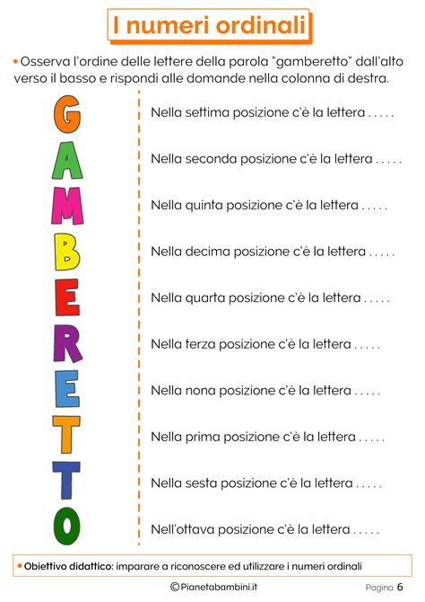 Numeri Ordinali Prima Elementare Trending