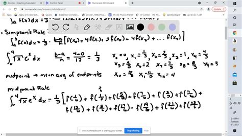 numerical integration exercises