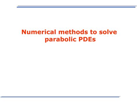 numerical methods for pdes