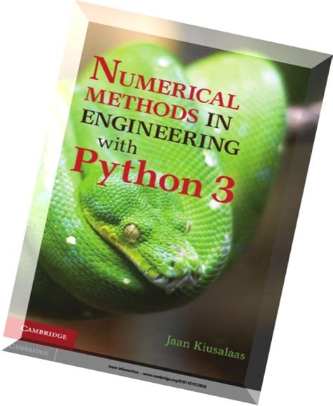 numerical methods in engineering with python 3