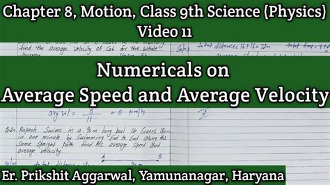 numerical on speed velocity and acceleration class 9