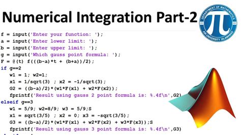numerically integrate matlab
