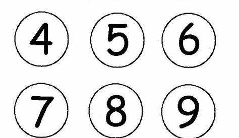 numbers-all | Aprendiendo los numeros, Numeros para niños, Imprimibles