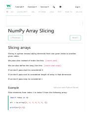 numpy array slicing examples