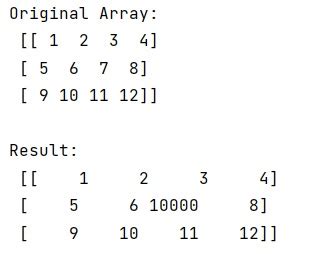 Numpy Get Single Value From Array