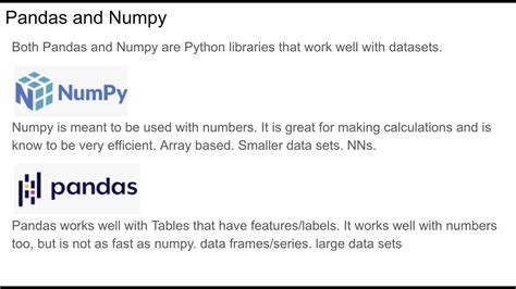 numpy vs pandas python