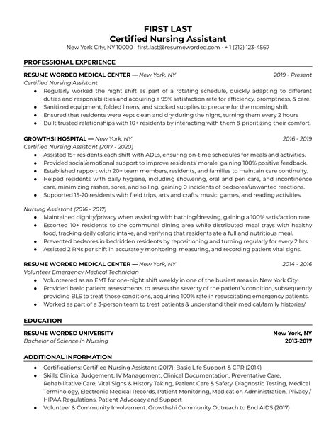 The best 2019 nursing & healthcare resume example guide