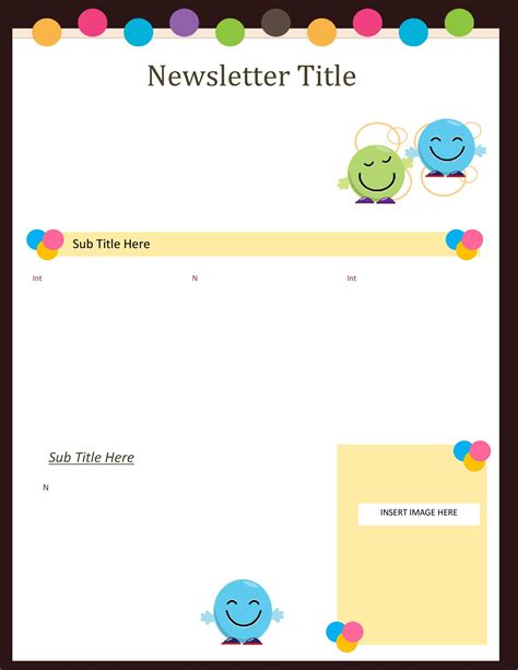 Preschool Bee Newsletter Template (With images) Preschool newsletter