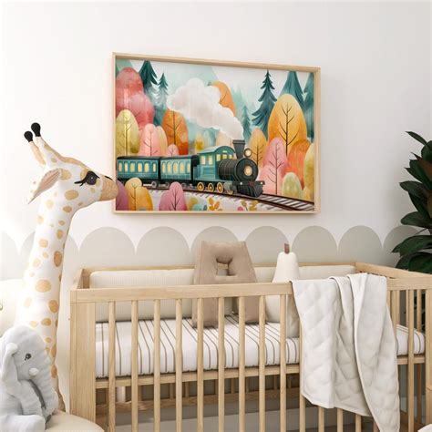 Nursery Wall Art Train