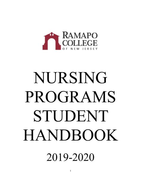 nursing 4 year plan ramapo college