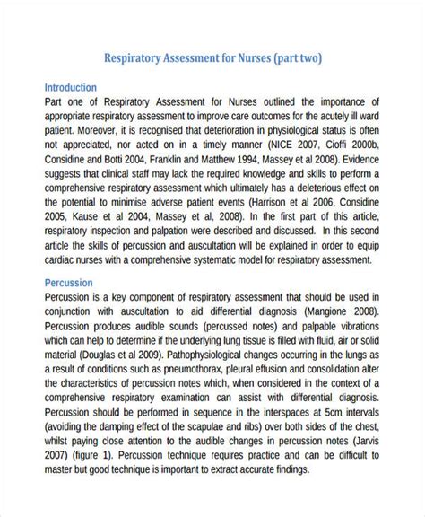 nursing documentation examples assessment