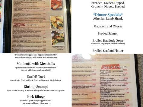 Nutcracker Webster Menu