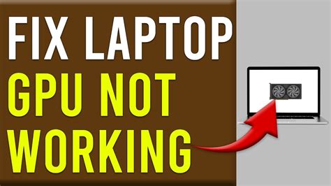 nvidia gpu not working on laptop