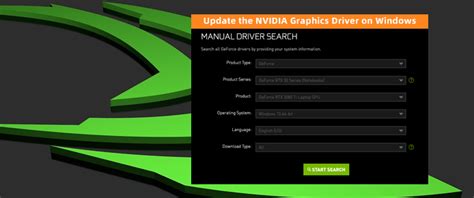 nvidia rtx 3050 driver update