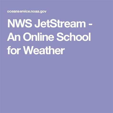 nws jetstream online school for weather