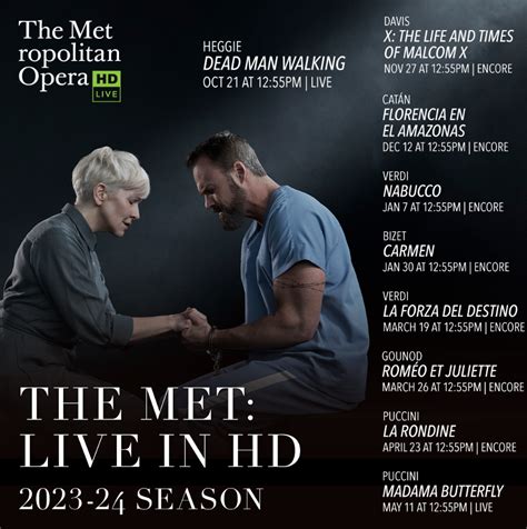 ny metropolitan opera hd schedule