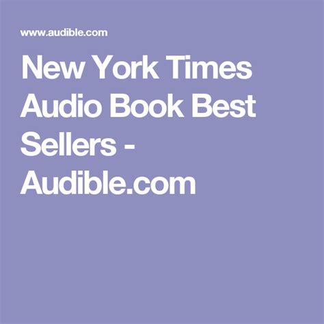ny times audio books