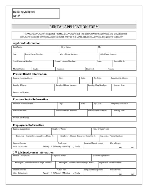 nyc apartment application documents