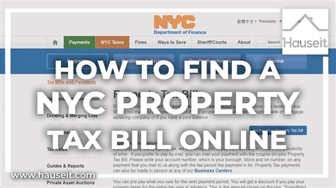 nyc citypay property tax