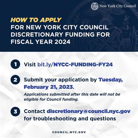 nyc council discretionary funding 2024